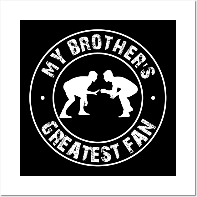 Wrestling Brother, Wrestler Bro, Wrestling Family, Wrestling Gift Wall Art by jmgoutdoors